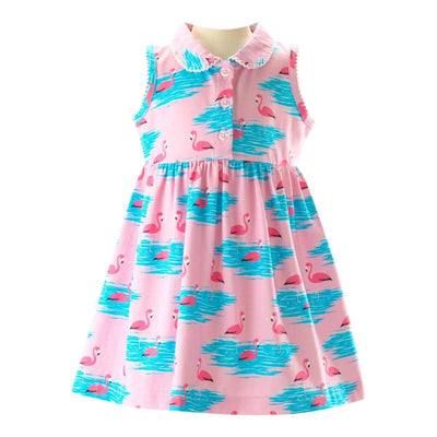 Flamingo Jersey Dress - Dresses
