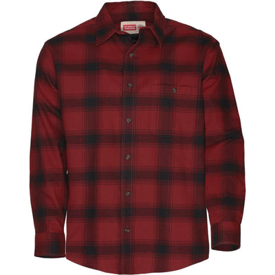 Flannel Shirt - Red/black Plaid - FINAL SALE - SM - Button Down Shirt