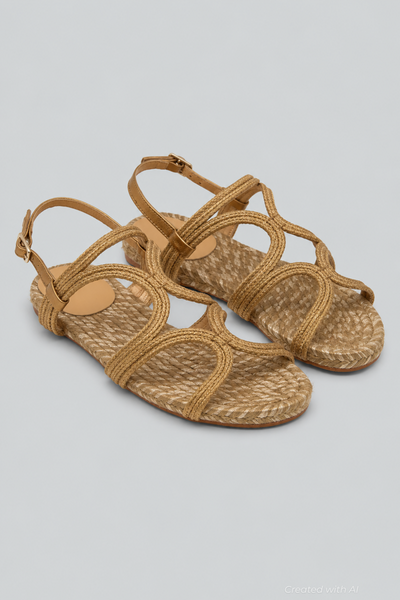 Flat Sandal - Yellow - 6 UK - Sandal