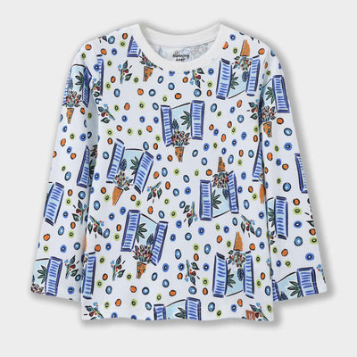 Floral Windows Long Sleeve Tee - T-shirt