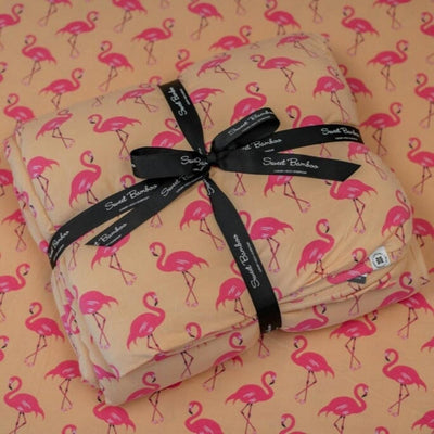 Quilted Blanket - Flamingo Peach