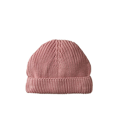 Forest Beanie - Woodrose Chunky Knit - S (0-12m) - Beanie