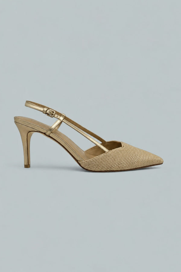 Flory Slingback Pump - Light Natural