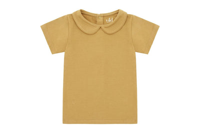 SS Organic Cotton Collared Shirt - Clever Camel