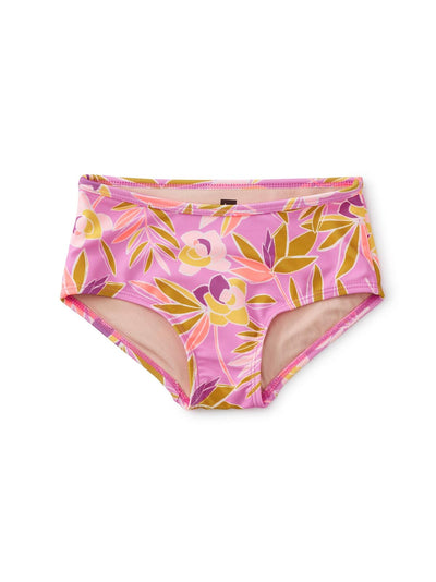 Tankini Bottom - Tropical Gardenia In Pink