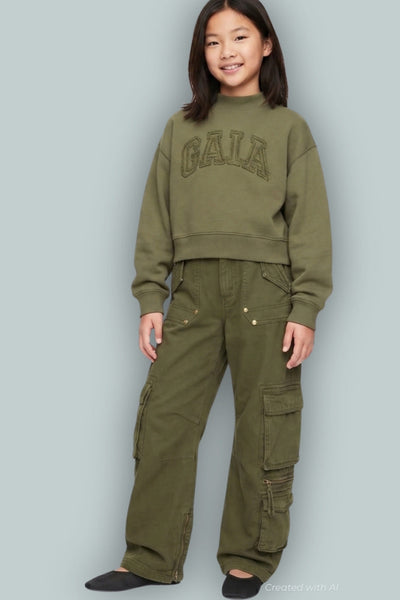 GAP x Cult Gaia Cargo Pant - Olive Night - 10 - Pants