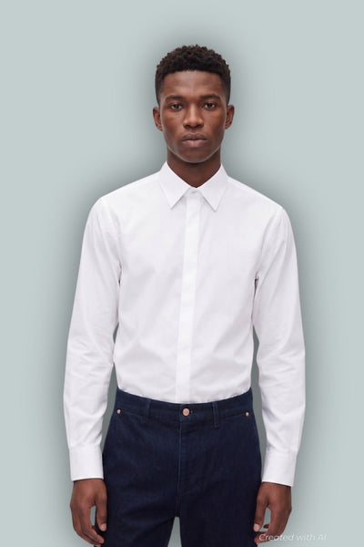 GapStudio Poplin Shirt - New Off White - Collared Shirt