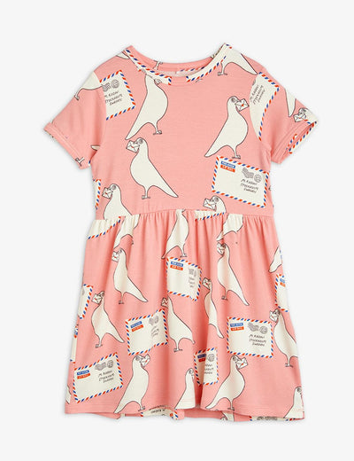 Pigeons Tencel Aop Ss Dress - Pink - Dresses