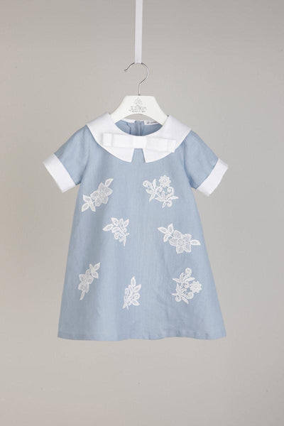 Lavinia - White & Light Blue