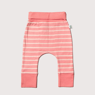 Grow With Me Harem Pants Peony Stripe - Pink - Pants