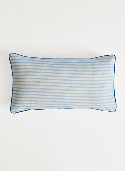 Toddler Pillow Case - Blue & White Striped