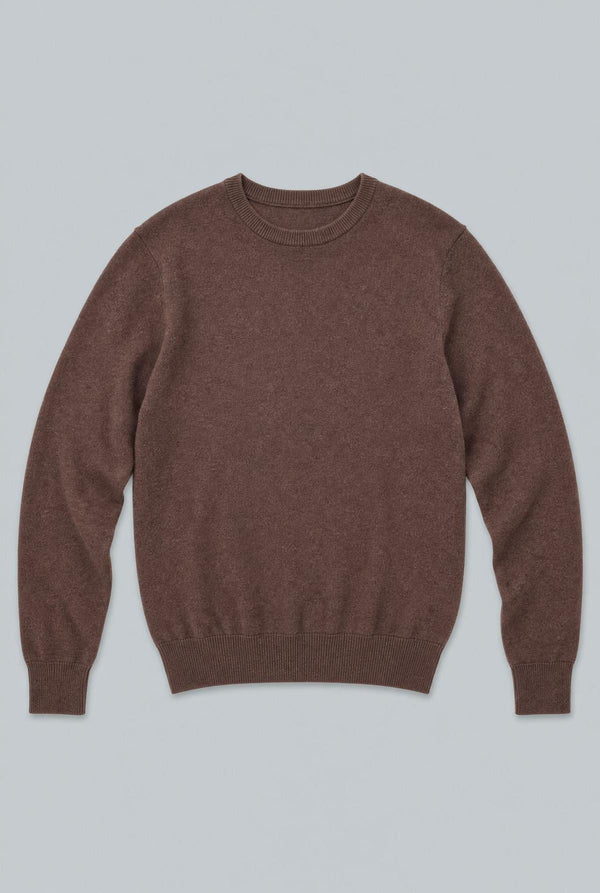 Cashmere Blend Sweater - Brown