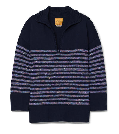 Hadley Striped Polo - Navy - XS/S - Sweater