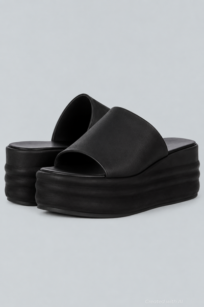 Harbor Platform Sandal - Black - EU 39 - Sandal
