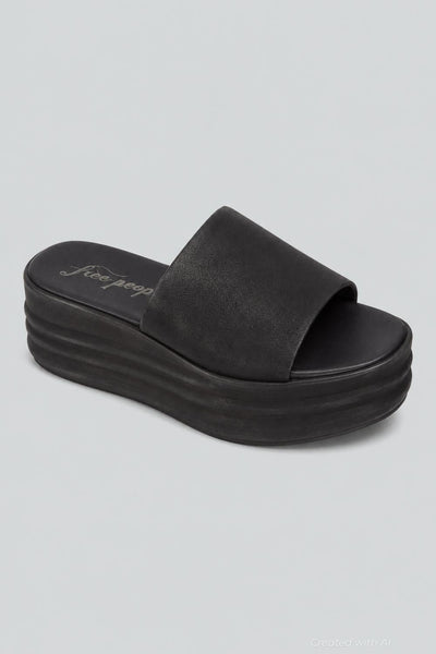 Harbor Platform Sandal - Black - EU 39 - Sandal