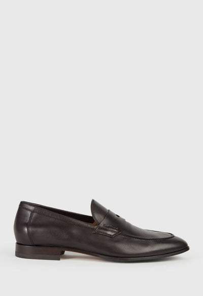 Harlan Leather Penny Loafer - Dark Brown - 9 - Loafers