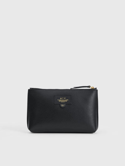 Solaio Grained Calf - Black/Contrast Stitch