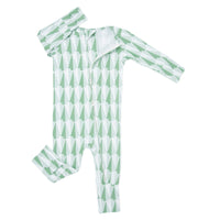 Convertible Romper - Geo Tree Green