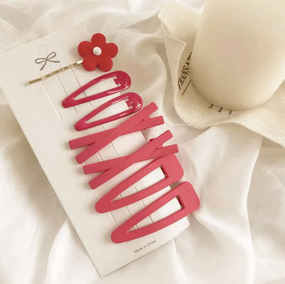 Solid Barrette Set Berry - Berry