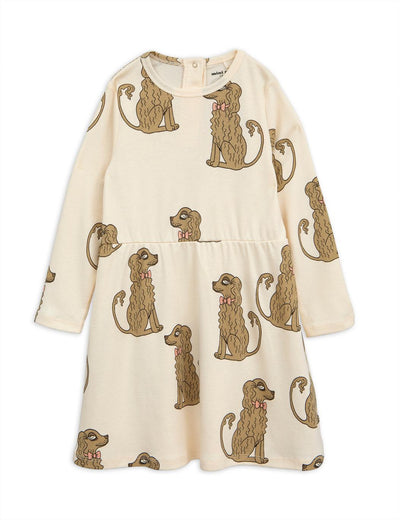 Spaniel Ls Dress - Offwhite - Dresses