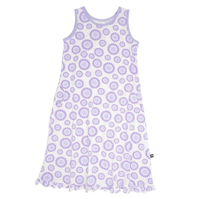 Summer Boho Dress - Sunflower Purple - Dresses