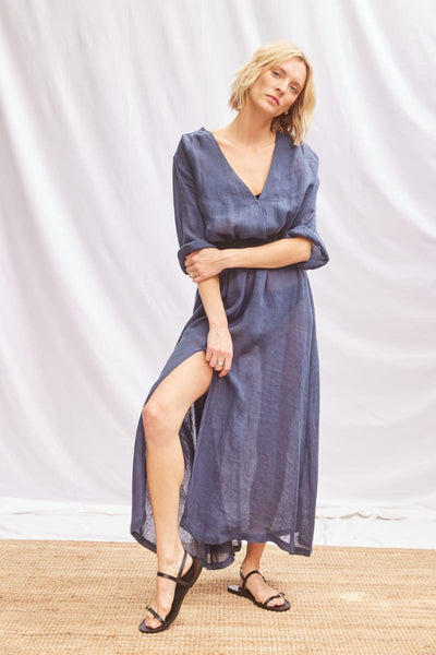 Mediterranean Dress - Navy