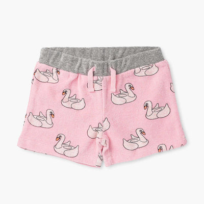 Terry Sweatsuit Shorts - Swan Floatie