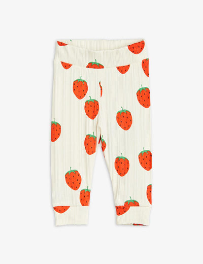 Strawberries Aop Nb Leggings - Offwhite - Leggings