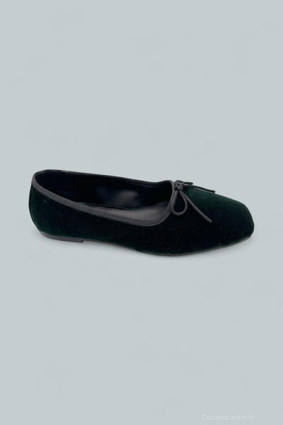 Jada Slip On Woven Bow Flats - Emldvelvet - Flats