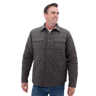 Jameson Recycled Quilted Jacket - Smoke - Jacket