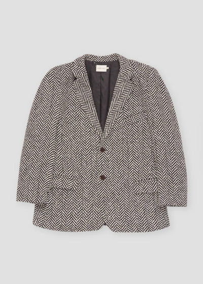 Jeanne Woman Jacket - Ash Herringbone - L - blazer - baby