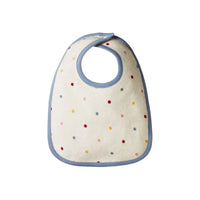 Reversible Bib - Polka Dot Dusky Print