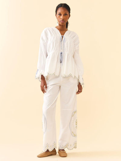 Juliana Pants - White Whimsy - FINAL SALE - Pants