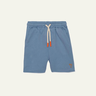 Recycled Faded Denim Kid Shorts - Faded Denim