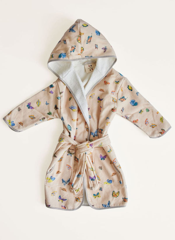 Greenwich Bathrobe - Blush Peach Madame Butterfly