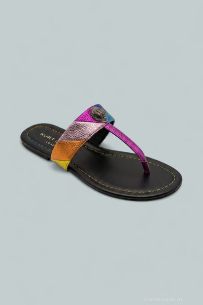 Kensington T-Bar Sandal - Rainbow Multi - 8.5 - Sandals