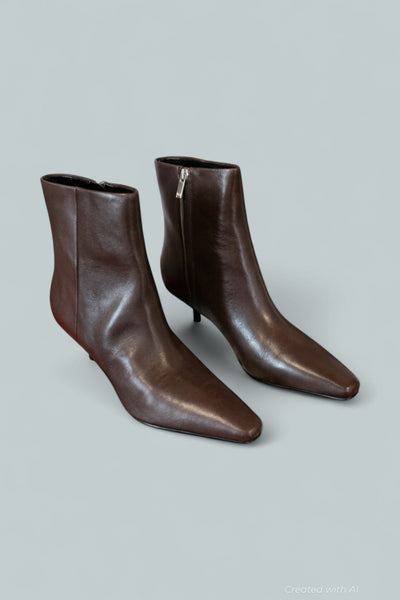 Kiona Women’s Boots - Dark Brown Leather - 10 M - Boots