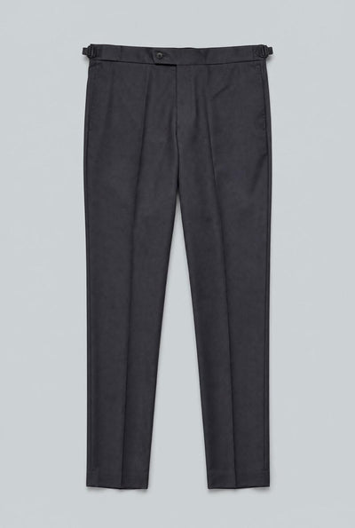 Black Faille Pant - Black