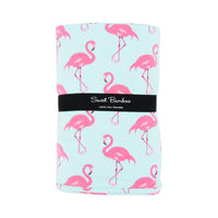 Big Kid Blanket - Flamingo Aqua