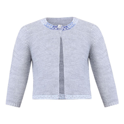 Knit Cardigan - Grey - Cardigan