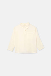 Textured Baby Shirt - Ivory
