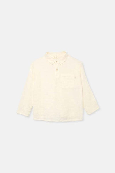 Textured Baby Shirt - Ivory