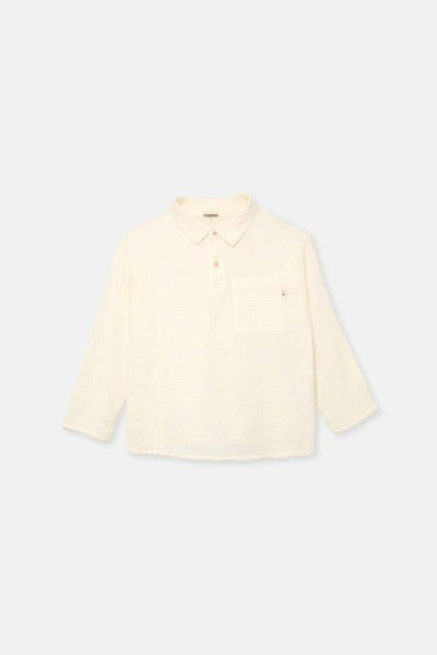 Textured Baby Shirt - Ivory - Shirt