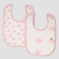 2 Pack Bib Bundle - Unicorn Dreams