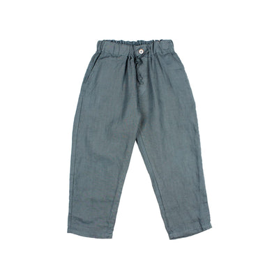 Linen Pants Blue Teal