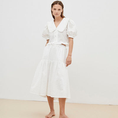Antonella Woman Skirt - Off White - Skirt
