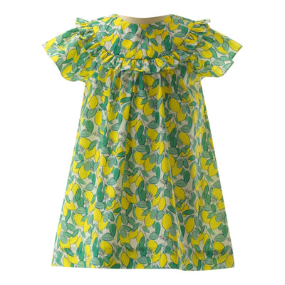 Lemon Frill Sundress - 6y - Dresses