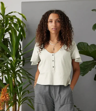 Leonora Top - Stone - Shirt