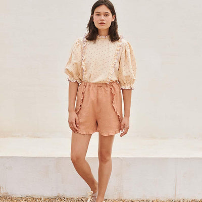 Stella Blouse Woman - Pearled Ivory