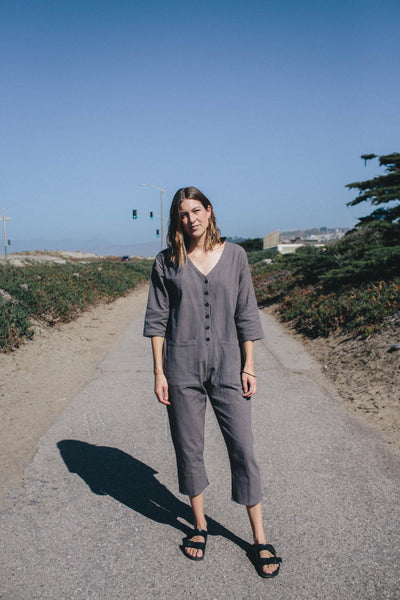 Liberté Grey Jumpsuit - Jumpsuit